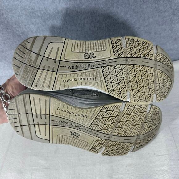 SAS Women’s sz 7 Grey Journey Mesh Lace Up Sneakers Comfort Diabetic Medicare - Picture 7 of 11